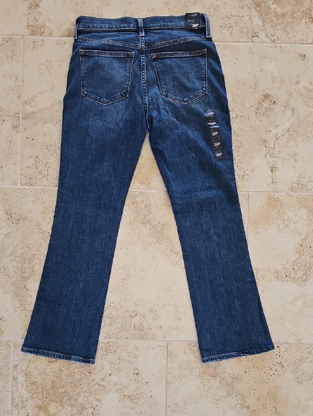 NWT J. Crew Boot Cut Indigo Wash Jeans Sz 28P - Picture 2 of 11
